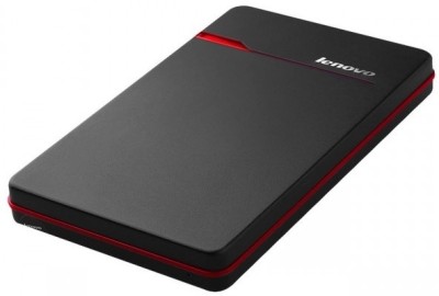 Lenovo Slim 1 TB Wired External Hard Disk Drive(Black) Black Lenovo Slim 1 TB Wired External Hard Disk Drive(Black) Black